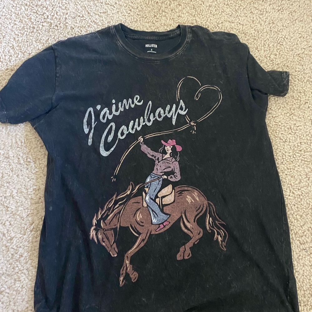 Hollister graphic tee oversized